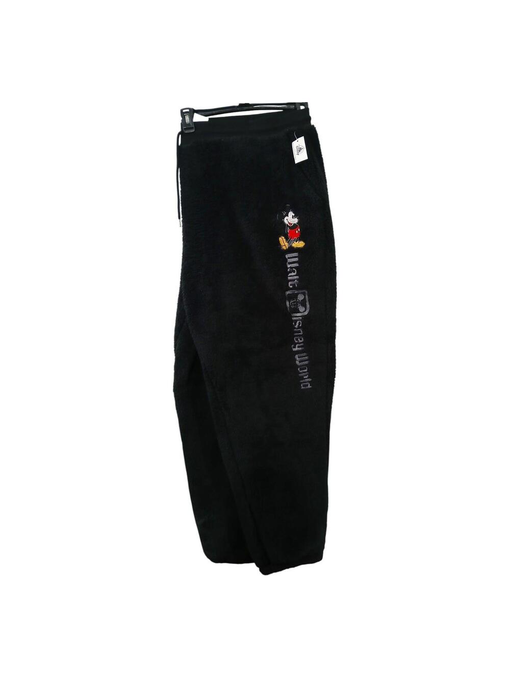Walt Disney World Mickey Mouse Black Fleece Lounge Pants – Size 3XL 🐭🖤✨